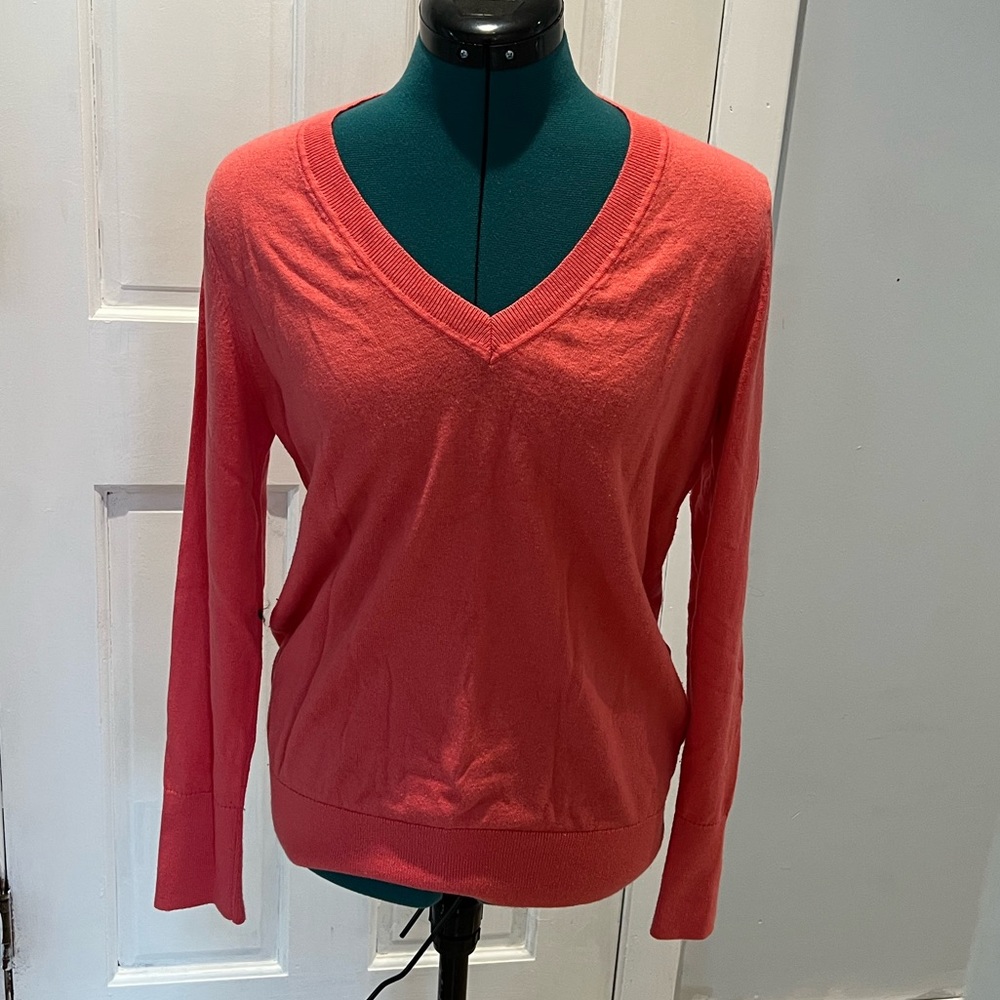 Banana Republic Pink V-Neck Sweater